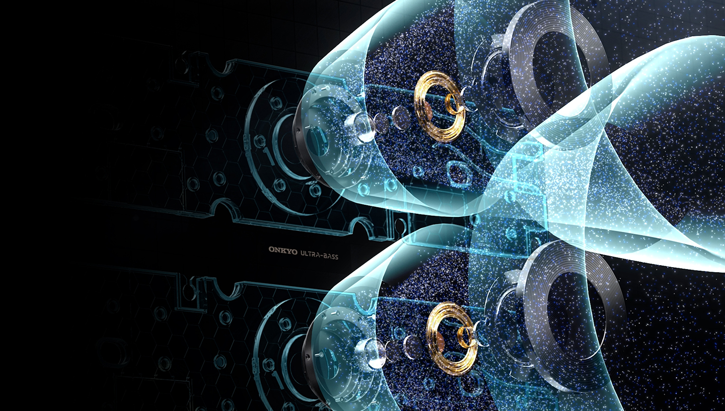 Built-in ONKYO Subwoofers 