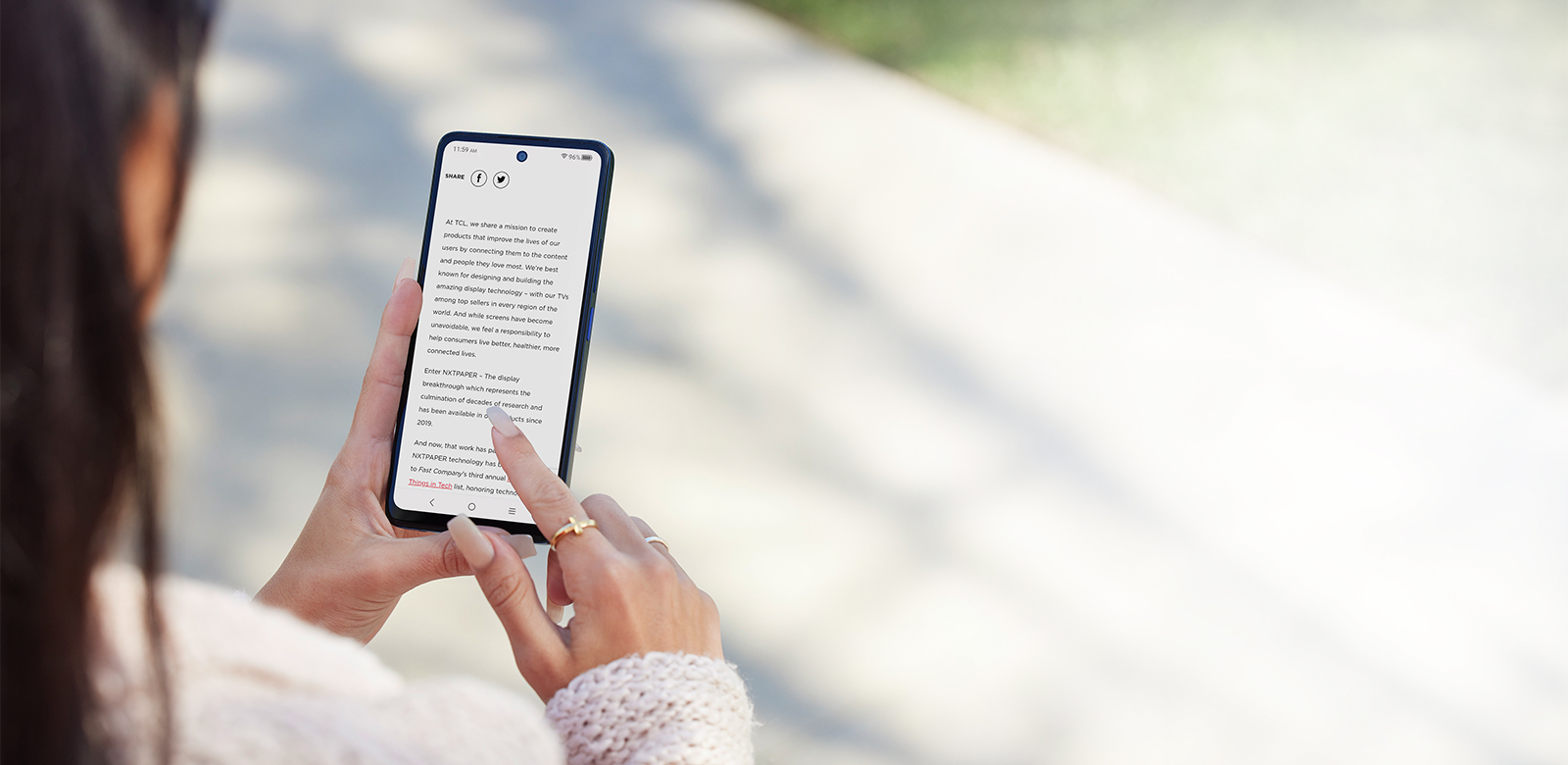 nxtpaper technology for reading blogs