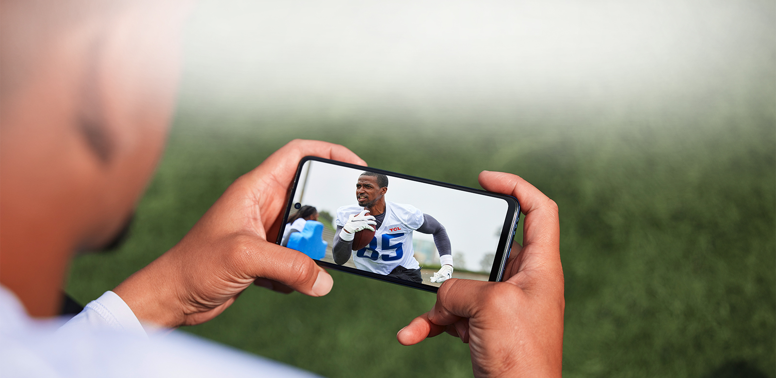 viewing football on phone