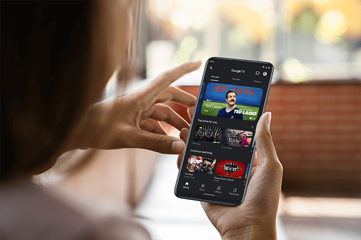 Google TV app and Watchlist